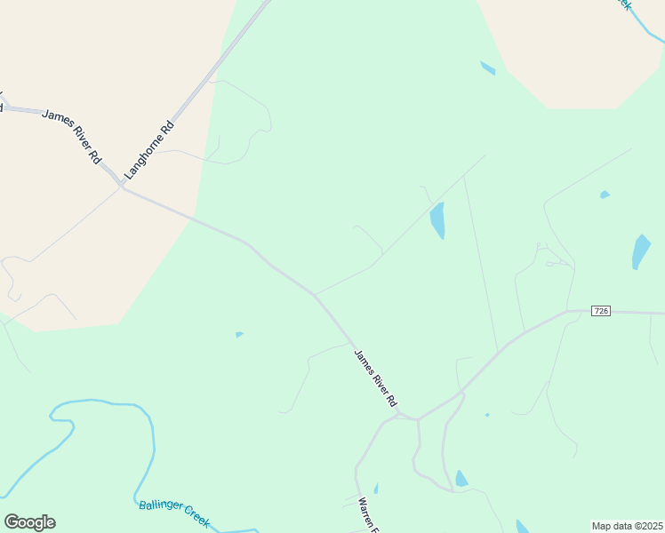 map of restaurants, bars, coffee shops, grocery stores, and more near 1570 James River Road in Scottsville