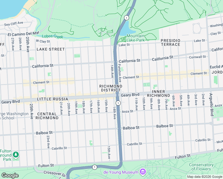 map of restaurants, bars, coffee shops, grocery stores, and more near 329 14th Avenue in San Francisco
