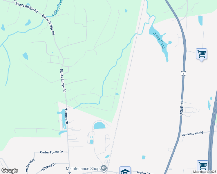 map of restaurants, bars, coffee shops, grocery stores, and more near 11228 Hill Ridge Court in Ashland