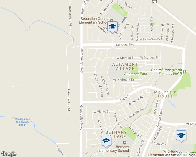map of restaurants, bars, coffee shops, grocery stores, and more near 176 Sierra Madre Street in Mountain House