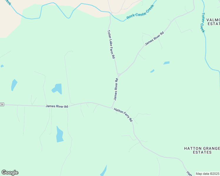 map of restaurants, bars, coffee shops, grocery stores, and more near 1002 James River Rd in Scottsville