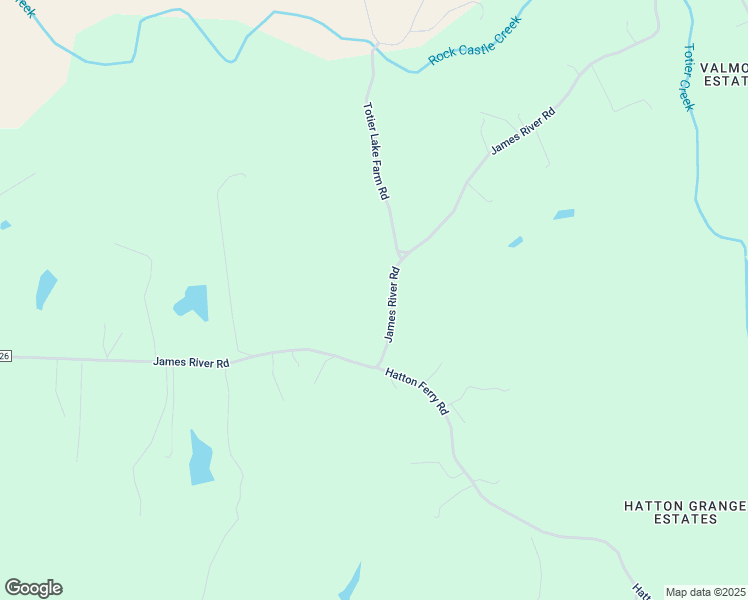 map of restaurants, bars, coffee shops, grocery stores, and more near 1002 James River Rd in Scottsville