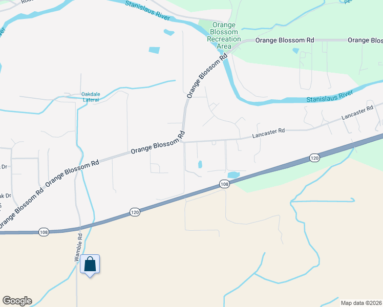 map of restaurants, bars, coffee shops, grocery stores, and more near 12434 Lancaster Road in Oakdale