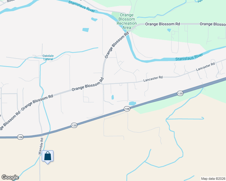 map of restaurants, bars, coffee shops, grocery stores, and more near 12434 Lancaster Road in Oakdale
