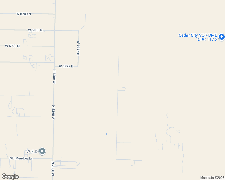 map of restaurants, bars, coffee shops, grocery stores, and more near 5727 North 1700 West in Cedar City