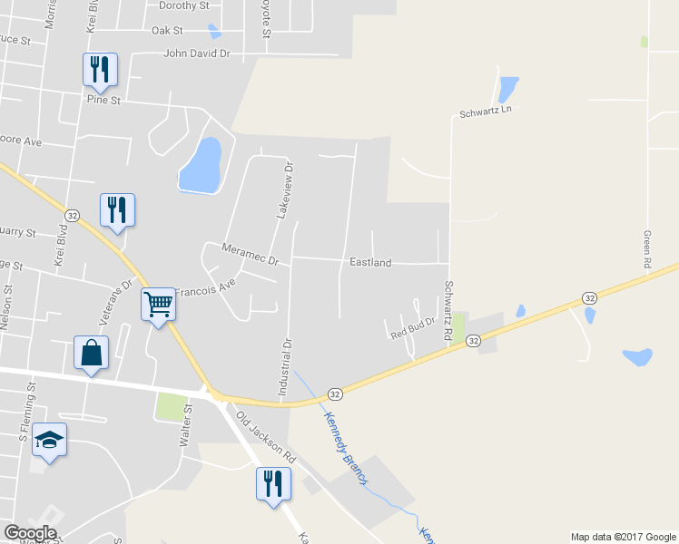map of restaurants, bars, coffee shops, grocery stores, and more near 637 Timberline Drive in Farmington