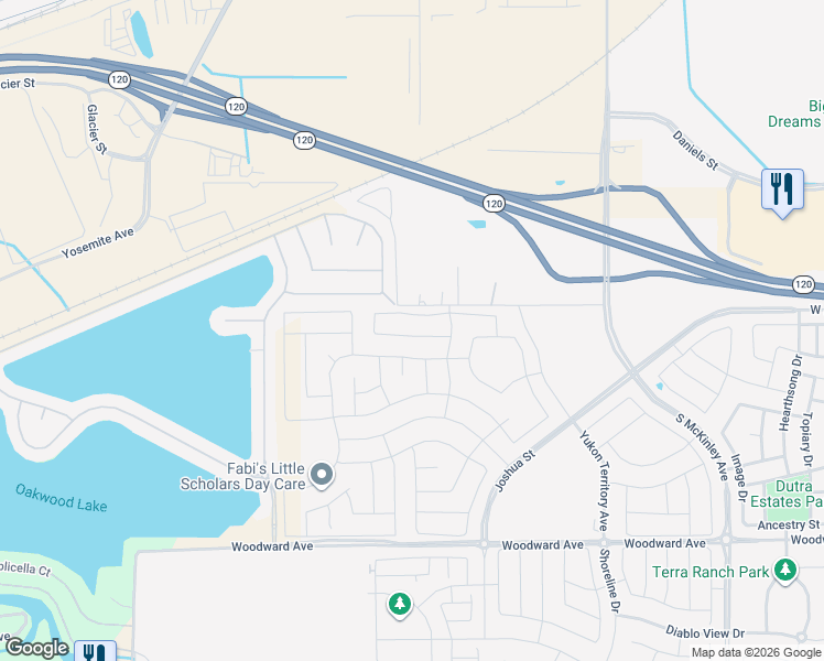 map of restaurants, bars, coffee shops, grocery stores, and more near in Manteca