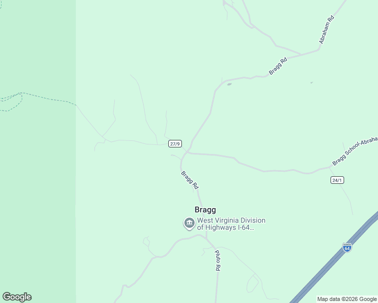 map of restaurants, bars, coffee shops, grocery stores, and more near 645 Bragg Rd in Shady Spring