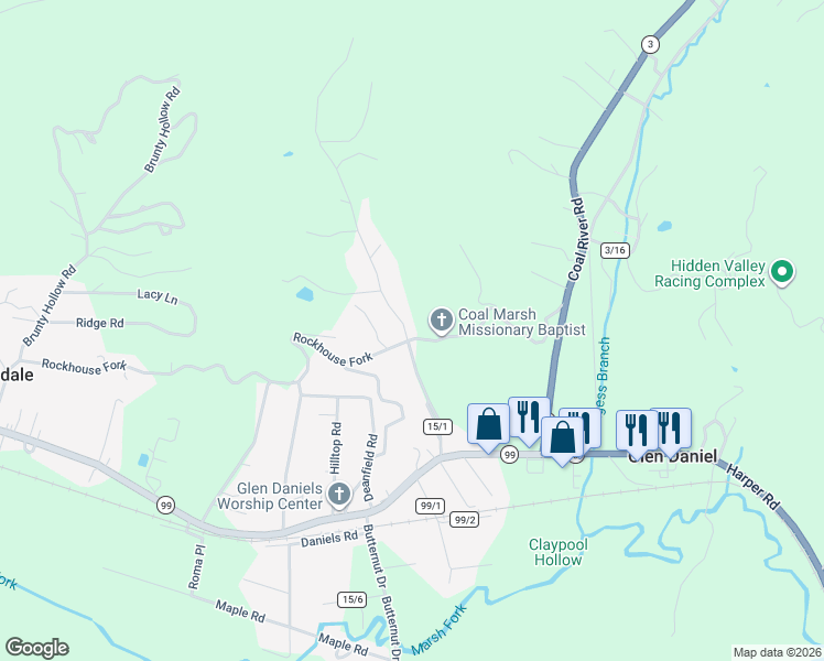 map of restaurants, bars, coffee shops, grocery stores, and more near 254 Claypool Hollow Road in Fairdale
