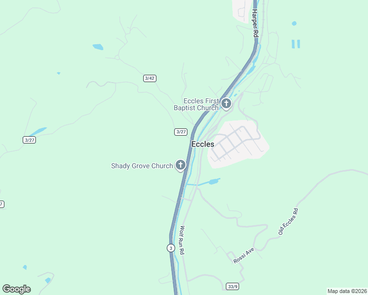 map of restaurants, bars, coffee shops, grocery stores, and more near Patton Road in Eccles