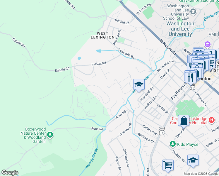map of restaurants, bars, coffee shops, grocery stores, and more near 405 Overlook Cir in Lexington