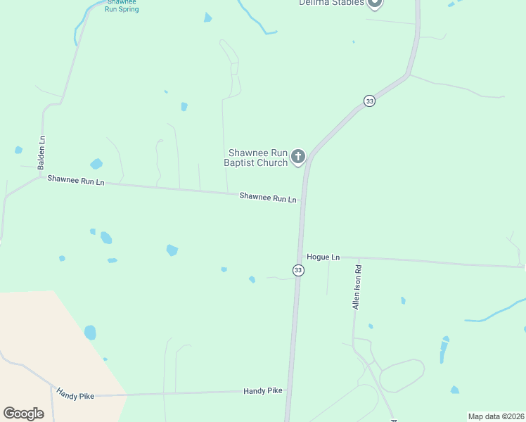 map of restaurants, bars, coffee shops, grocery stores, and more near 608 Shawnee Run Lane in Harrodsburg