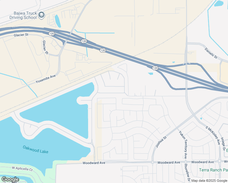 map of restaurants, bars, coffee shops, grocery stores, and more near 3561 Rapallo Way in Manteca