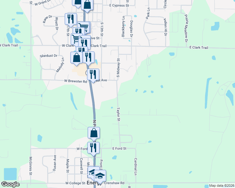 map of restaurants, bars, coffee shops, grocery stores, and more near 638 Taylor St in Energy