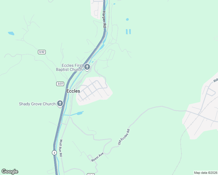 map of restaurants, bars, coffee shops, grocery stores, and more near 219 Allentown Road in Beckley