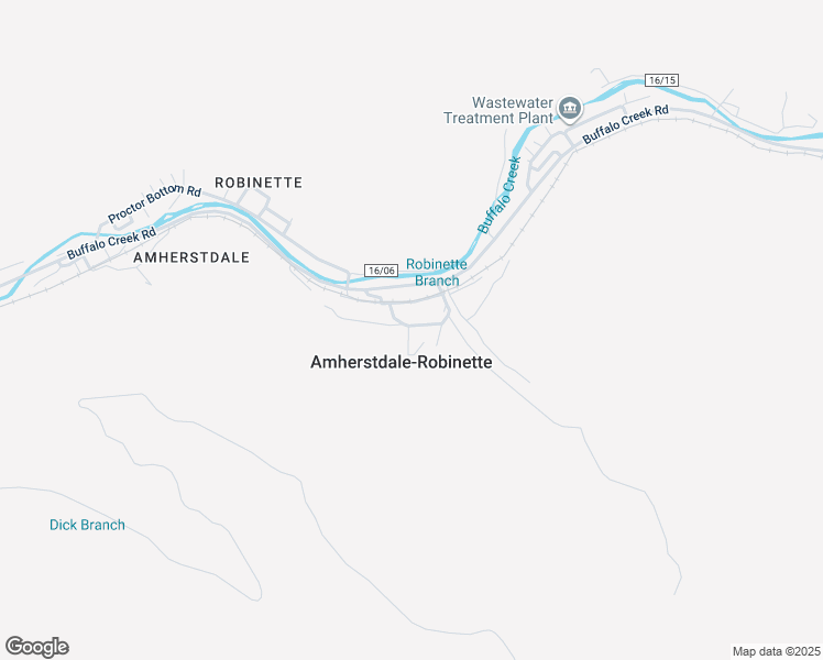 map of restaurants, bars, coffee shops, grocery stores, and more near 9 Hunter Road in Amherstdale-Robinette