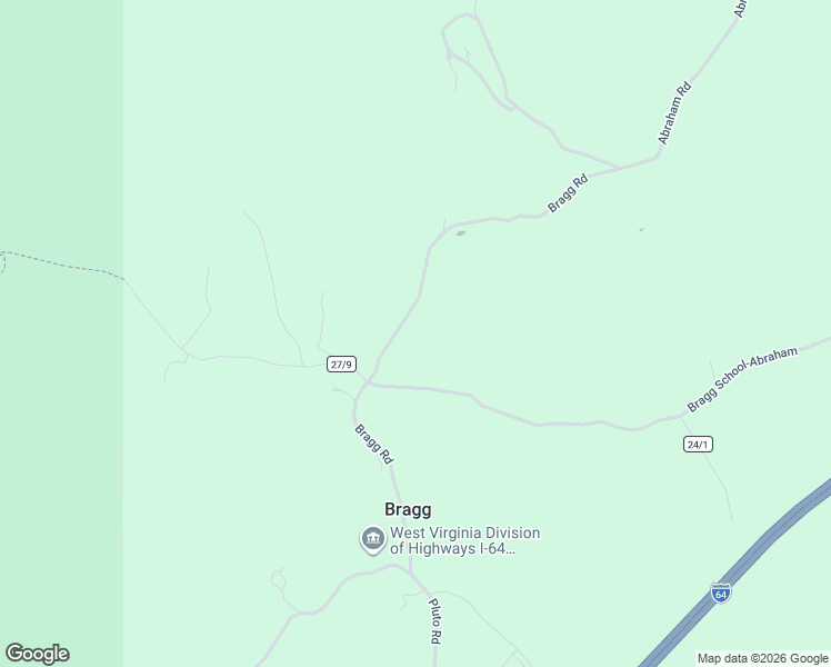 map of restaurants, bars, coffee shops, grocery stores, and more near 720 Bragg Road in Shady Spring