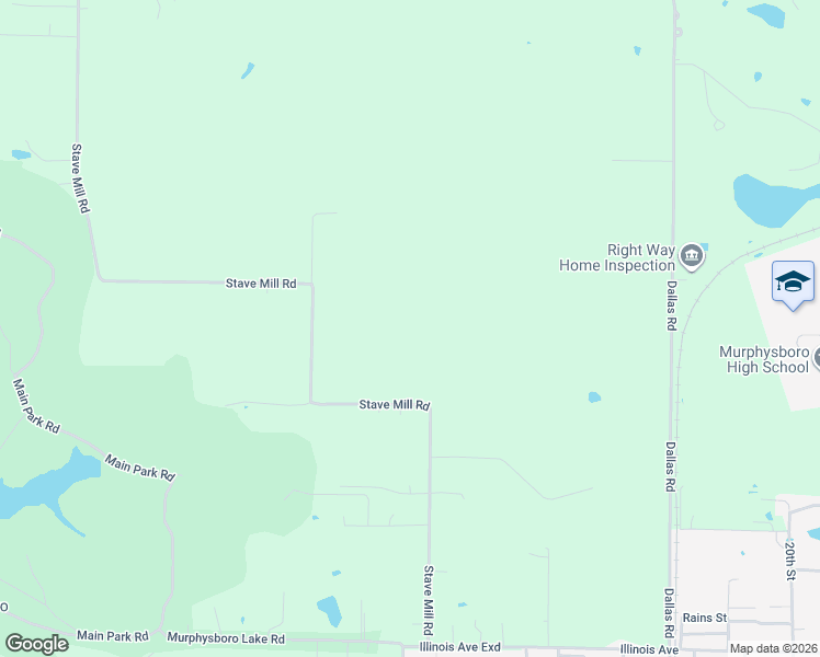 map of restaurants, bars, coffee shops, grocery stores, and more near 538 Stave Mill Road in Murphysboro