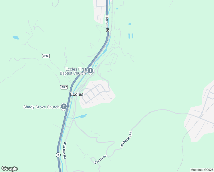 map of restaurants, bars, coffee shops, grocery stores, and more near 219 Allentown Road in Beckley