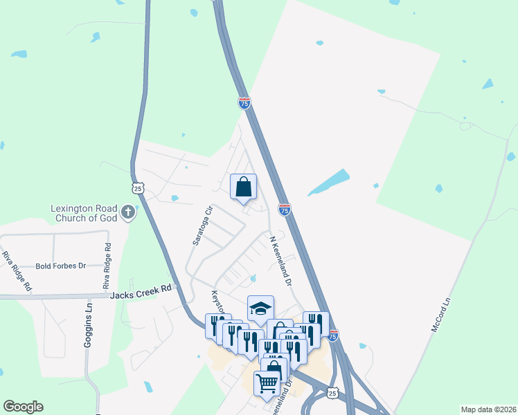 map of restaurants, bars, coffee shops, grocery stores, and more near in Richmond