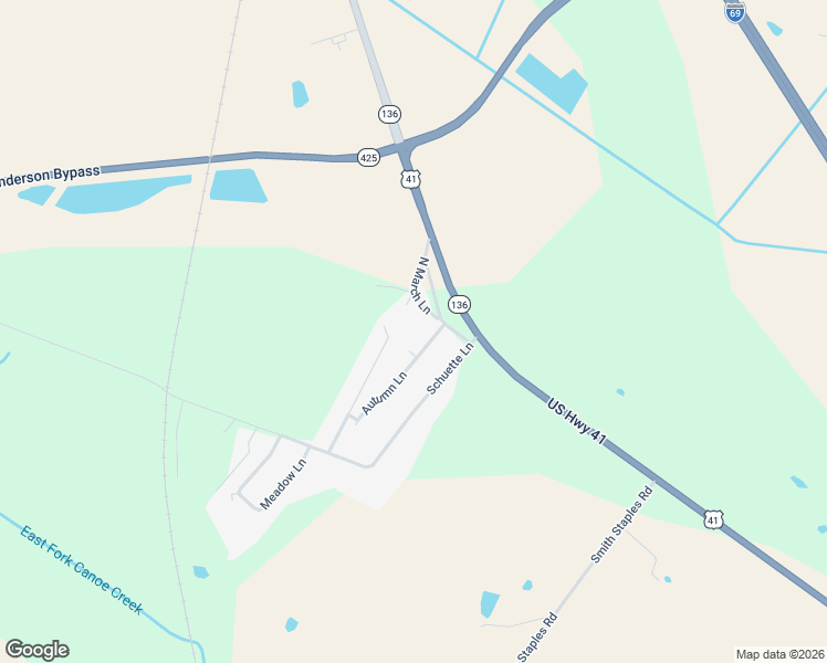 map of restaurants, bars, coffee shops, grocery stores, and more near 1611-1699 Autumn Lane in Henderson