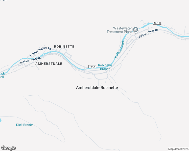 map of restaurants, bars, coffee shops, grocery stores, and more near 9 Hunter Road in Amherstdale-Robinette