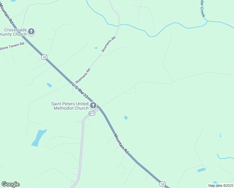 map of restaurants, bars, coffee shops, grocery stores, and more near 15354 Saint Peters Church Road in Montpelier