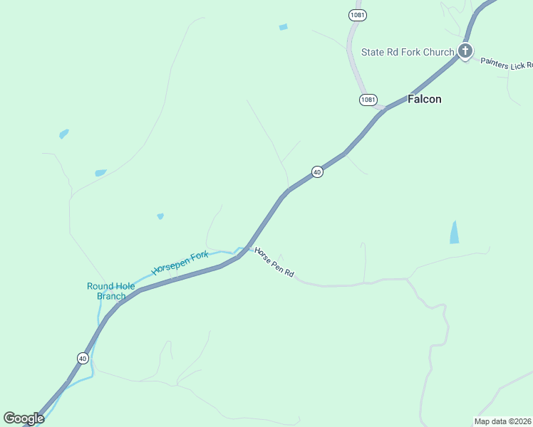 map of restaurants, bars, coffee shops, grocery stores, and more near 4164-4170 Falcon Road in Salyersville