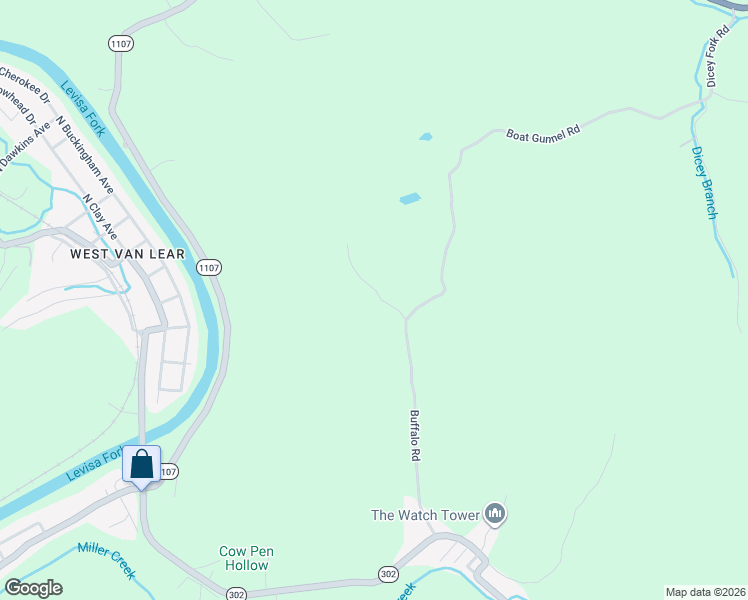 map of restaurants, bars, coffee shops, grocery stores, and more near Webb Hollow Road in Van Lear