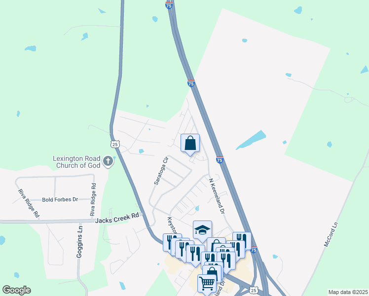 map of restaurants, bars, coffee shops, grocery stores, and more near 2 Santa Anita Drive in Richmond