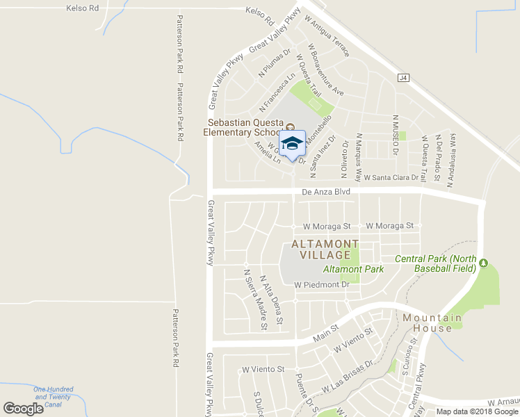 map of restaurants, bars, coffee shops, grocery stores, and more near 449 Sierra Madre Street in Tracy