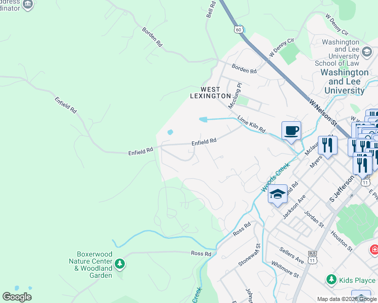 map of restaurants, bars, coffee shops, grocery stores, and more near 407 Confederate Circle in Lexington