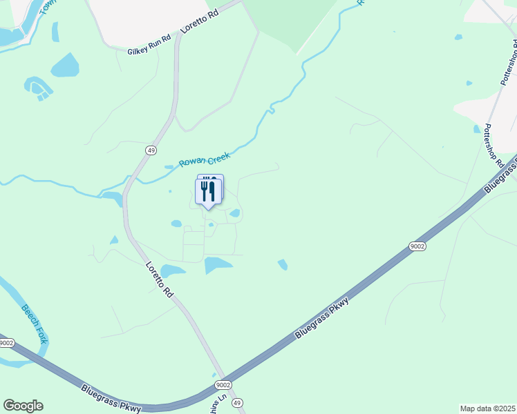 map of restaurants, bars, coffee shops, grocery stores, and more near in Bardstown