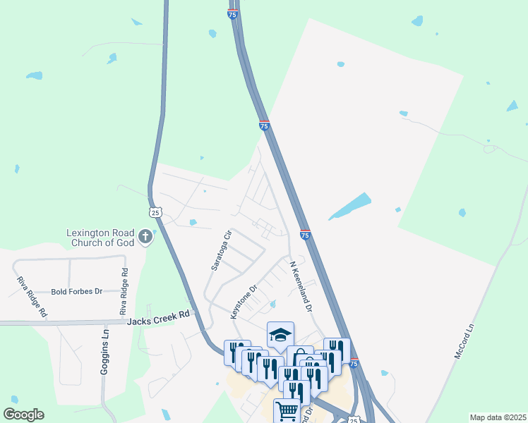 map of restaurants, bars, coffee shops, grocery stores, and more near 2 Santa Anita Drive in Richmond