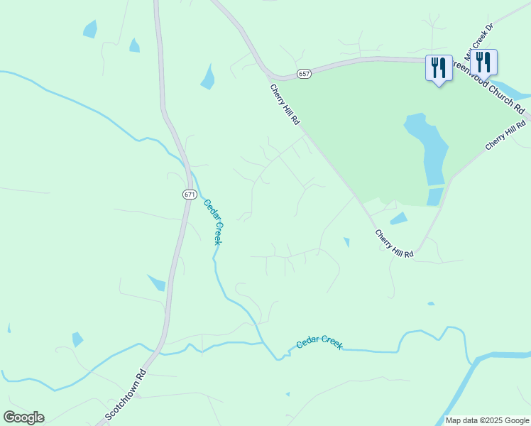 map of restaurants, bars, coffee shops, grocery stores, and more near 14038 Big Bear Court in Montpelier