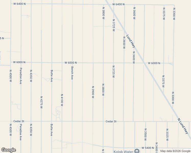 map of restaurants, bars, coffee shops, grocery stores, and more near 5904 North 3900 West in Cedar City
