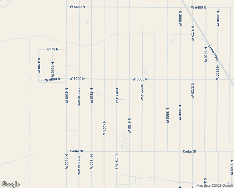 map of restaurants, bars, coffee shops, grocery stores, and more near 115 4200 West in Cedar City