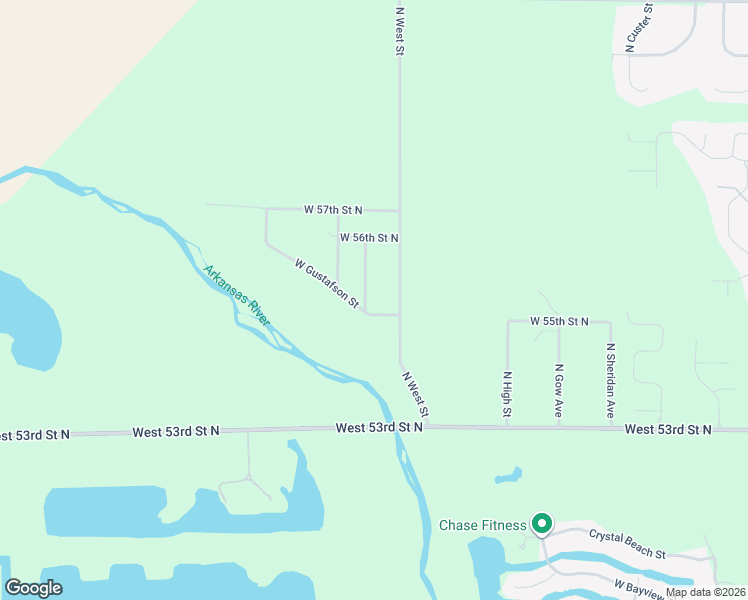 map of restaurants, bars, coffee shops, grocery stores, and more near 5649 North Phoebe Street in Wichita
