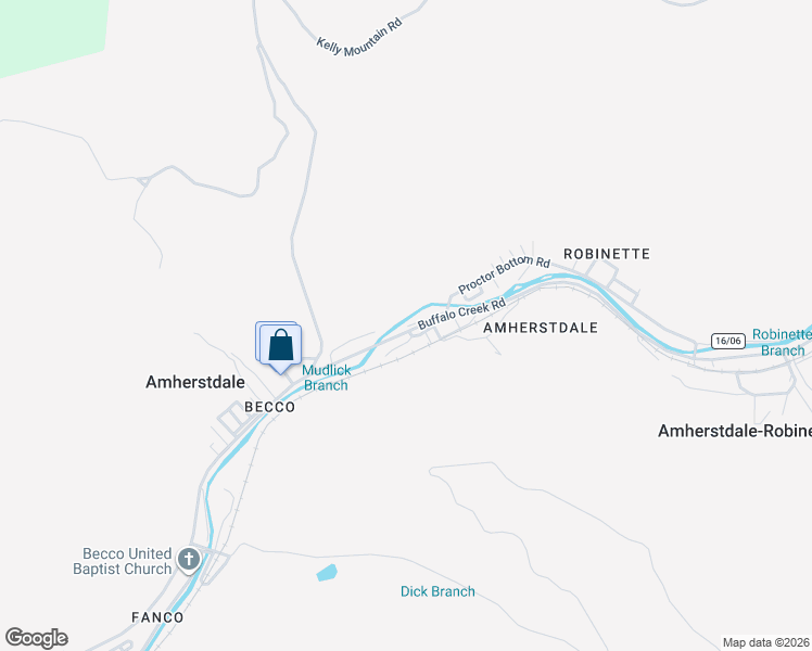 map of restaurants, bars, coffee shops, grocery stores, and more near 66 Lewis Road in Amherstdale-Robinette