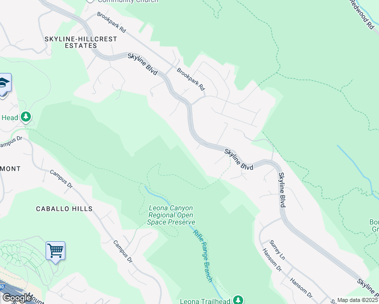 map of restaurants, bars, coffee shops, grocery stores, and more near 2 Graham Place in Oakland