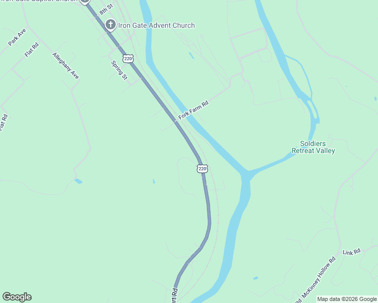 map of restaurants, bars, coffee shops, grocery stores, and more near 23164 Botetourt Road in Eagle Rock