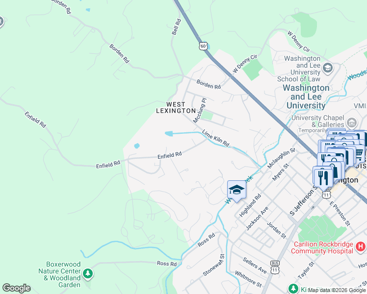 map of restaurants, bars, coffee shops, grocery stores, and more near 331 Enfield Road in Lexington