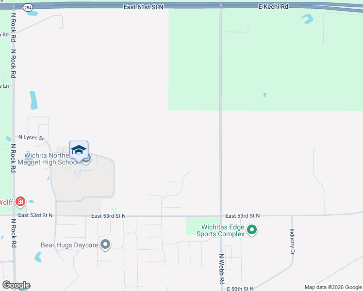 map of restaurants, bars, coffee shops, grocery stores, and more near 5401-5799 North Webb Road in Kechi