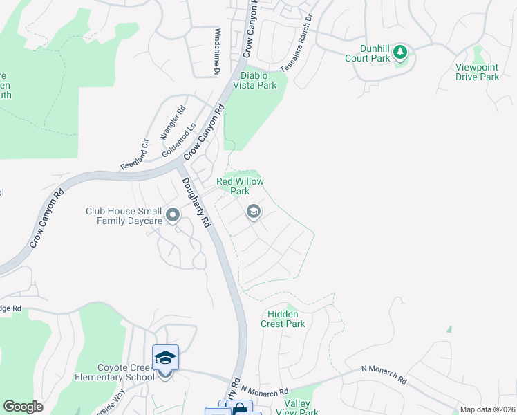 map of restaurants, bars, coffee shops, grocery stores, and more near 213 Elder Court in San Ramon