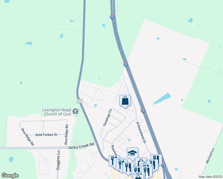 map of restaurants, bars, coffee shops, grocery stores, and more near 7029 Charismatic Court in Richmond