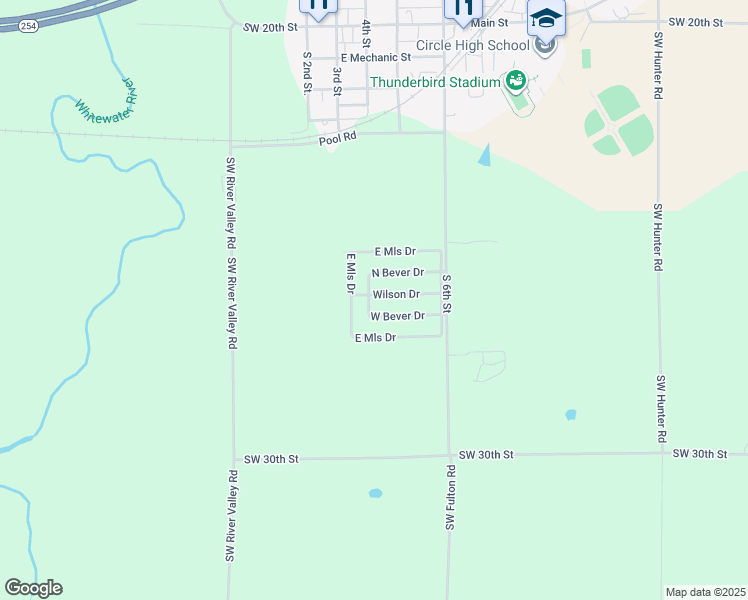 map of restaurants, bars, coffee shops, grocery stores, and more near 602 West Mills Drive in Towanda