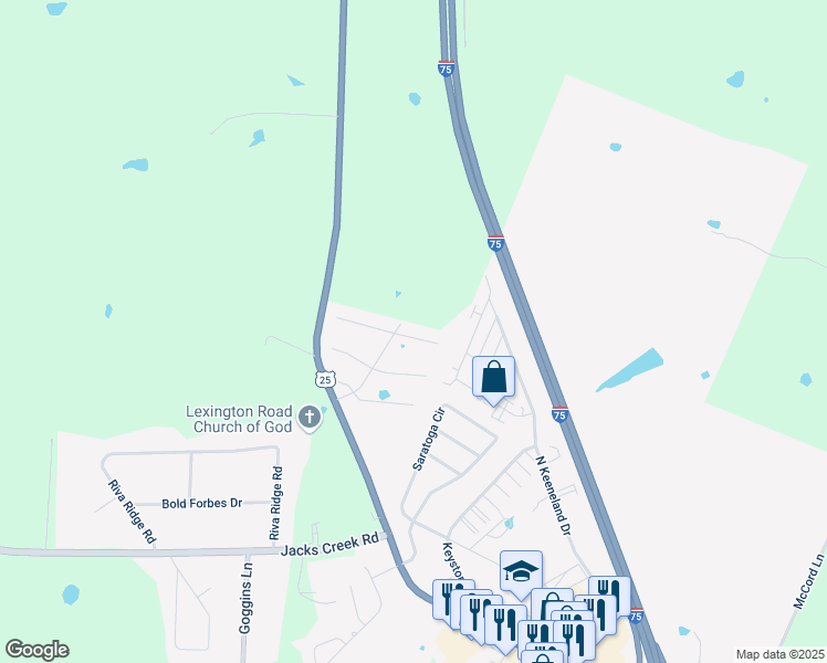 map of restaurants, bars, coffee shops, grocery stores, and more near 7009 Charismatic Court in Richmond