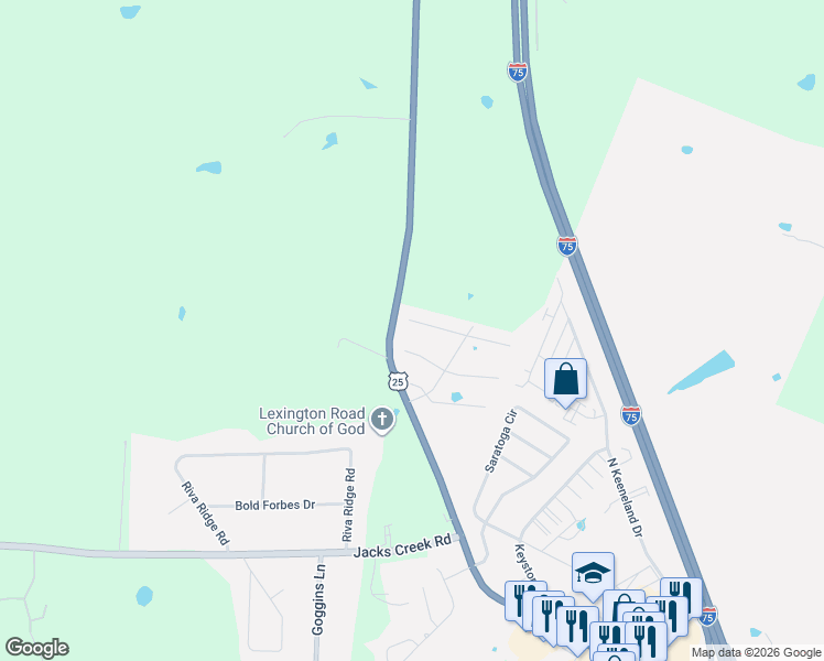 map of restaurants, bars, coffee shops, grocery stores, and more near 4028 Grindstone Court in Richmond