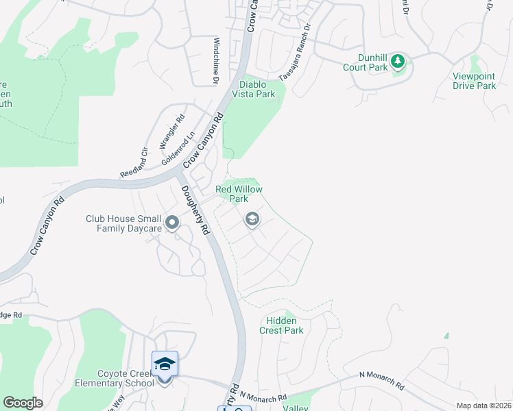 map of restaurants, bars, coffee shops, grocery stores, and more near 213 Elder Court in San Ramon