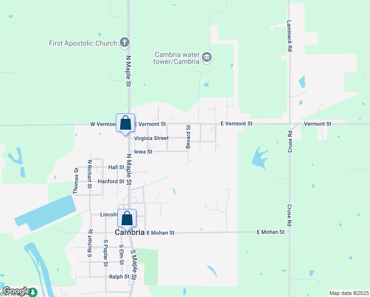 map of restaurants, bars, coffee shops, grocery stores, and more near 201 Iowa Street in Carterville
